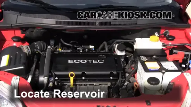 2009 Pontiac G3 1.6L 4 Cyl. Líquido limpiaparabrisas Agregar líquido